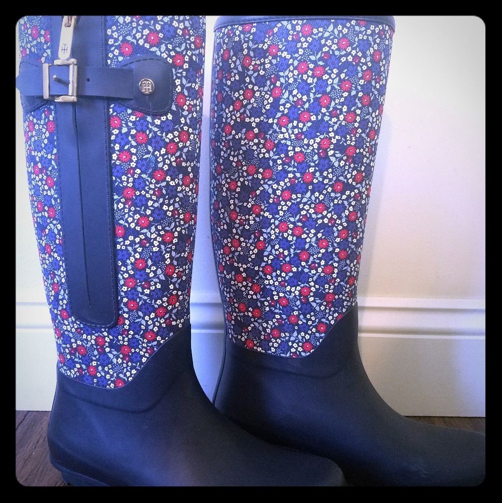 Tommy Hilfiger Floral Boots-